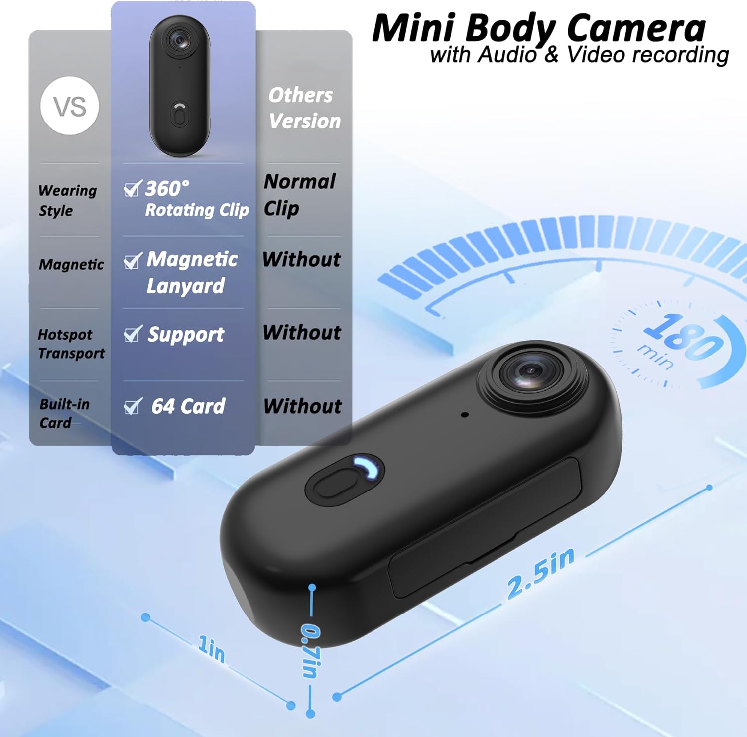 Mini Wearable Camera 1080p - Image 3