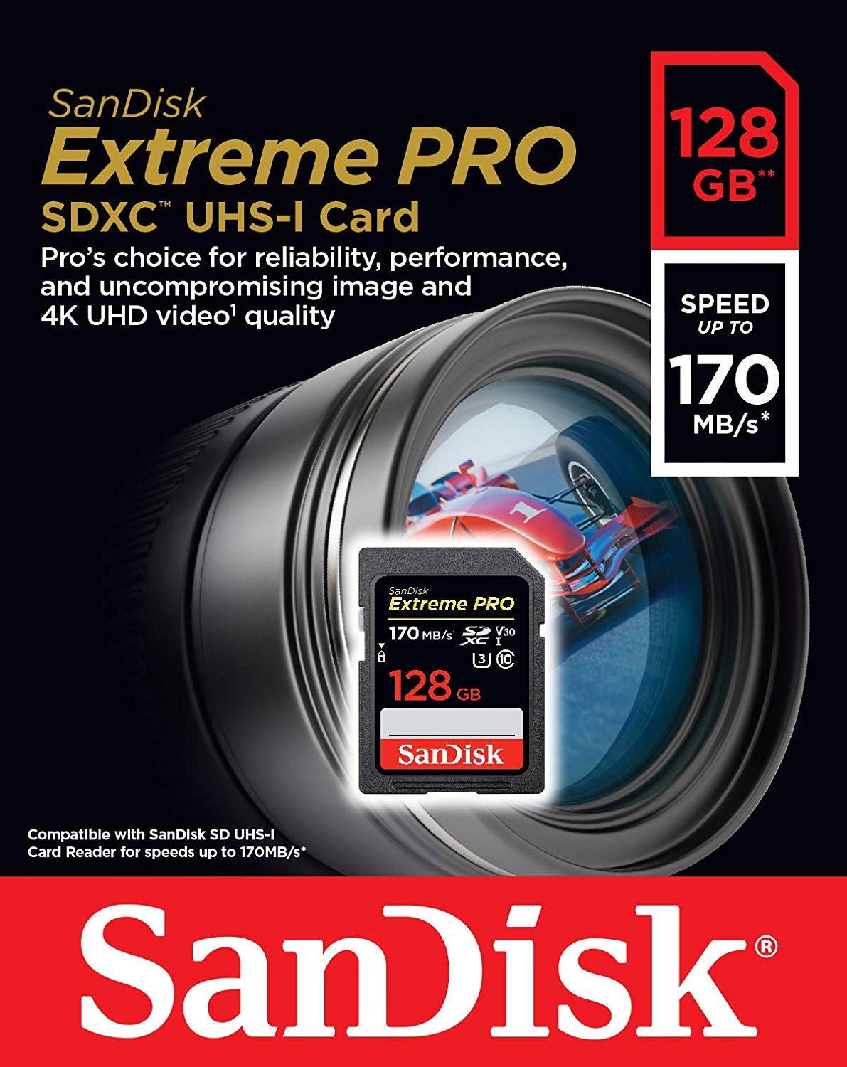 SanDisk Extreme Pro 128GB SD Card - Image 3