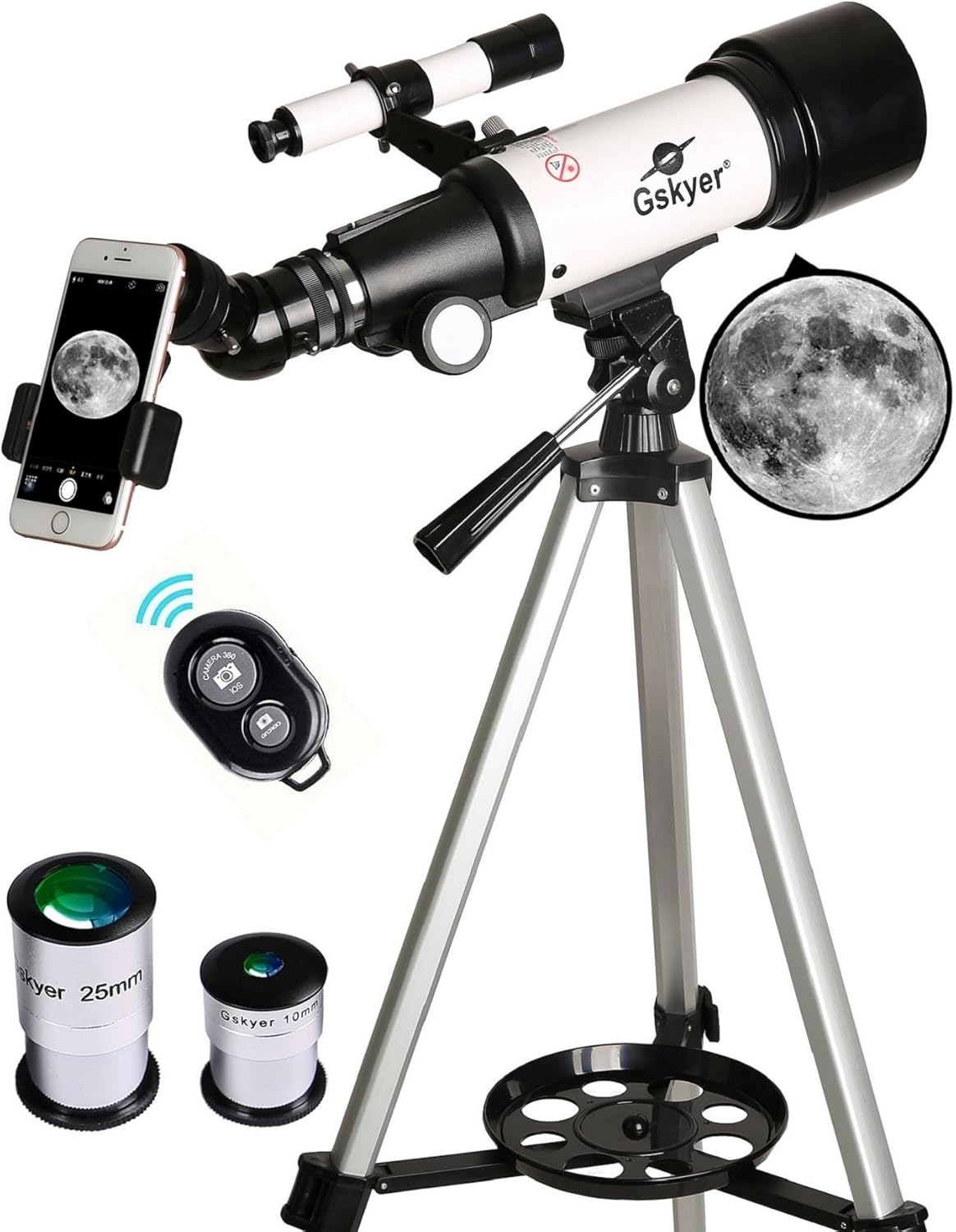 Gskyer 70mm Refractor Telescope for Beginners